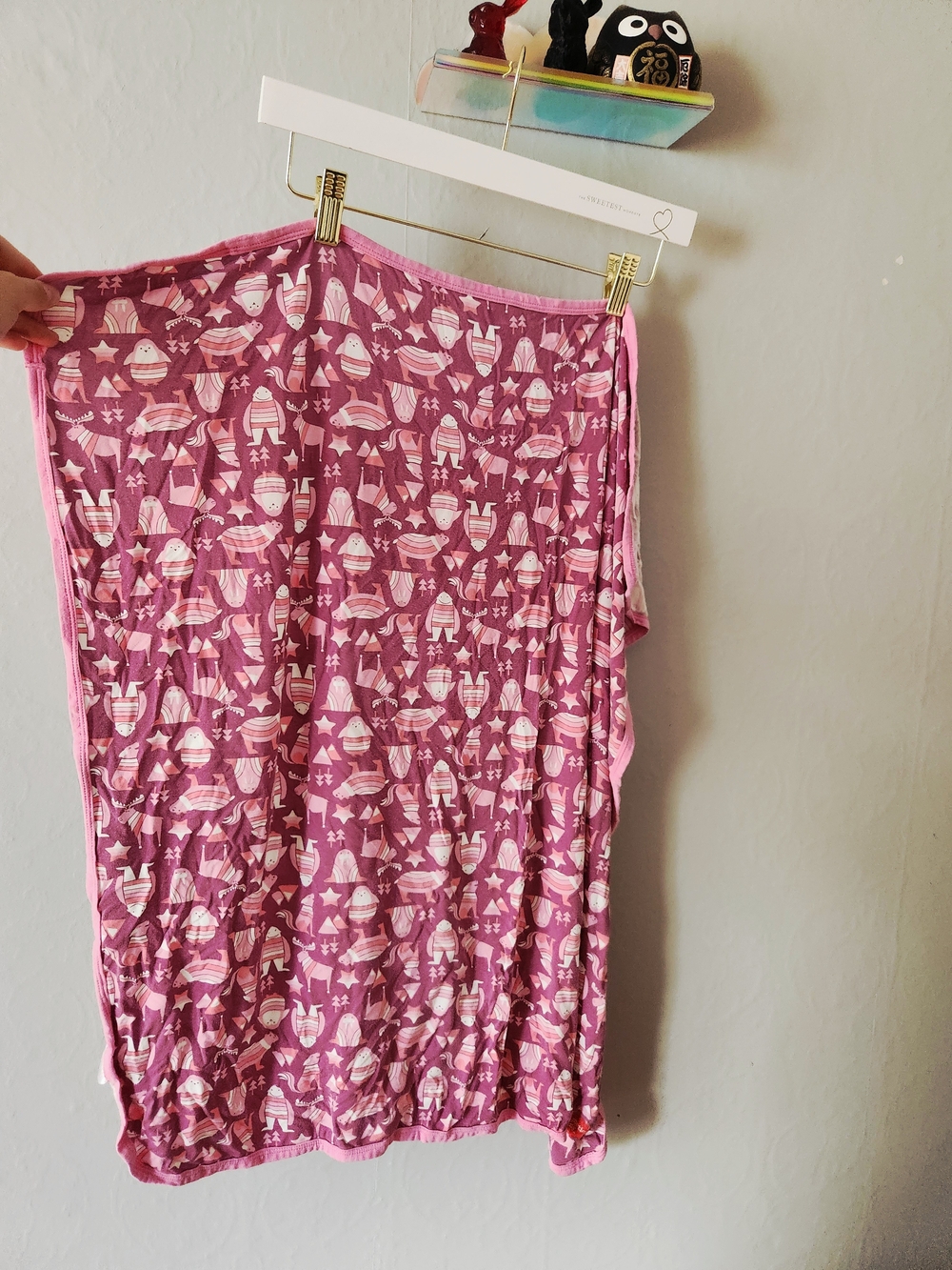 Magnetic Me Bamboo Pink Printed Baby Blanket